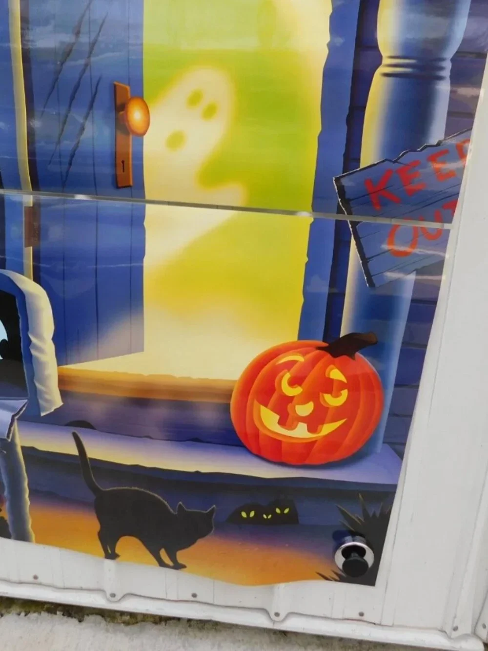 Holiday Doors HALLOWEEN Waterproof Door Cover Spooky House ! NEW